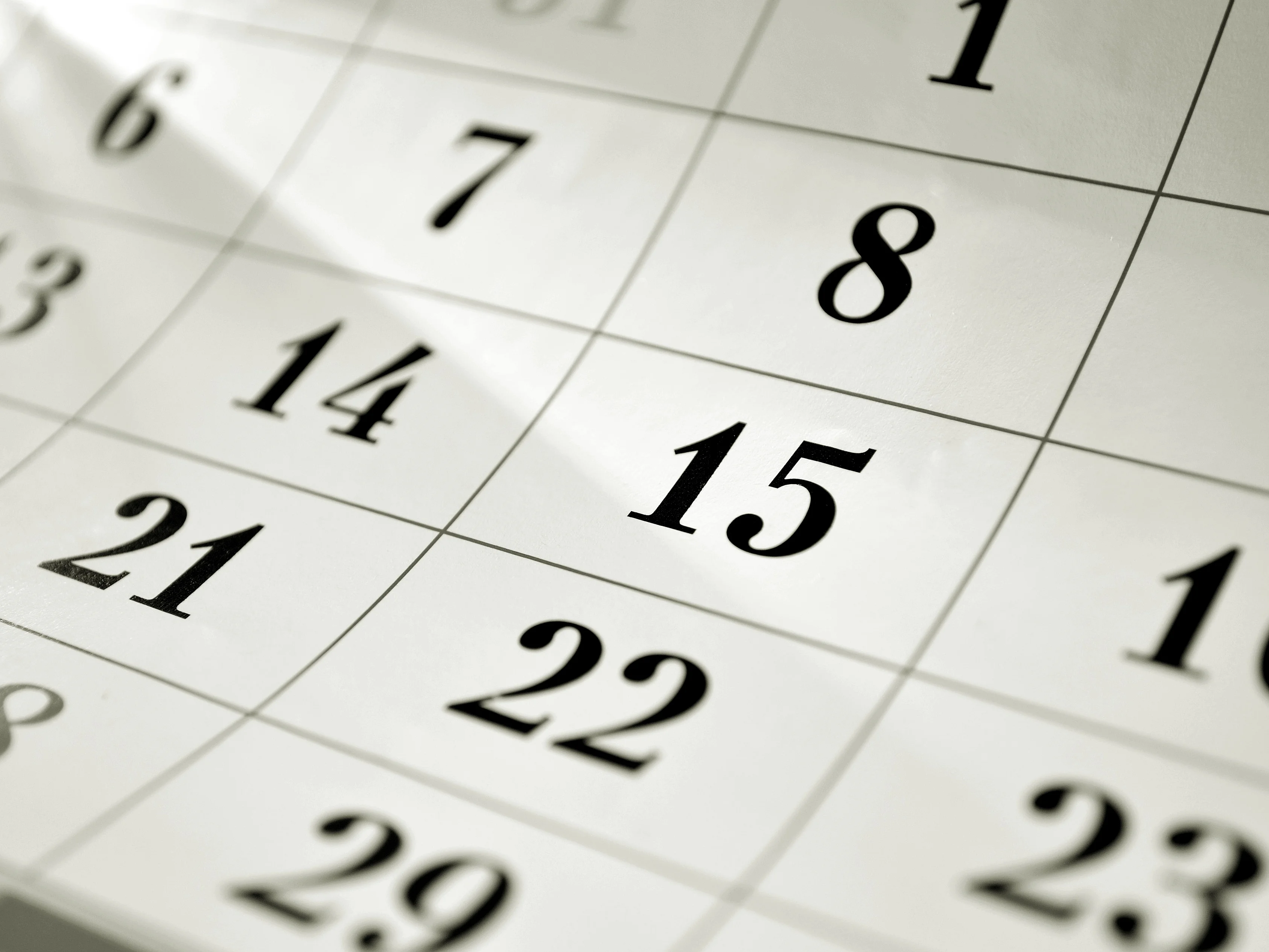 Prüfungspläne Symbolbild Kalender