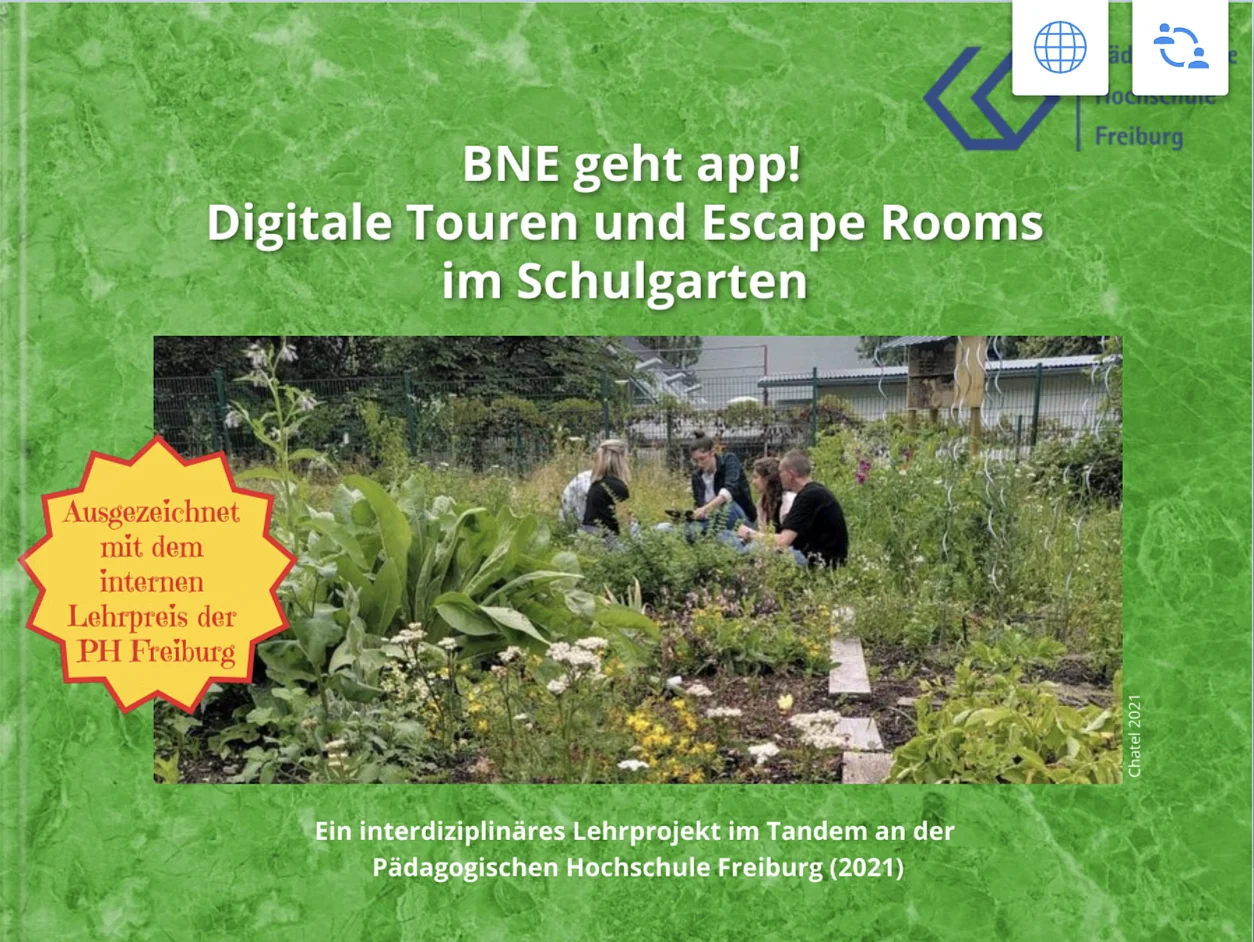 BNE geht app! Digitale Touren und Escape Rooms im Schulgarten