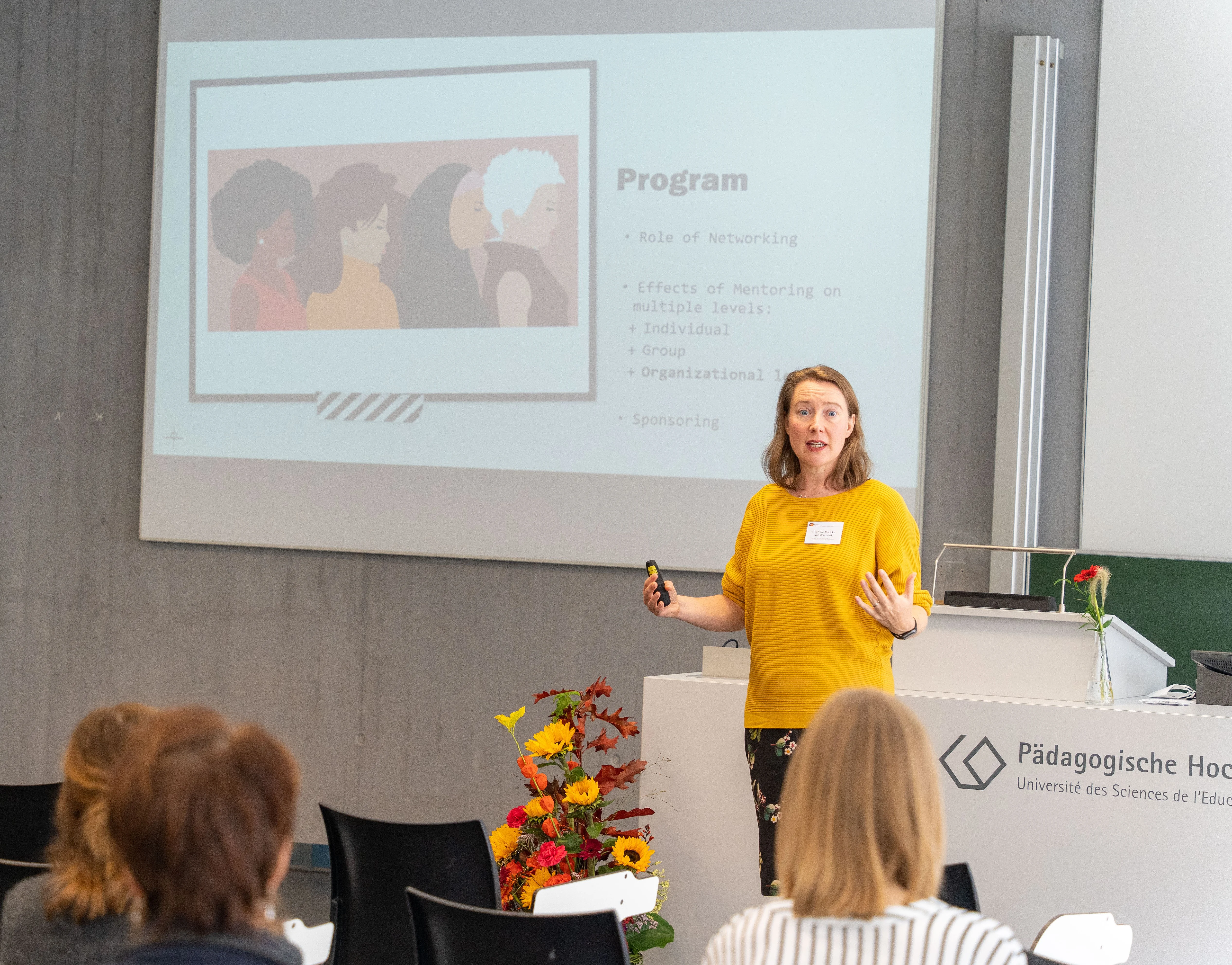 Keynote-Vortrag von Prof. Dr. M.C.L. Marieke van den Brink, Universität Nijmegen (Titel: "Diversity and Inclusion in Higher Education: Mentoring Early Career Scientists as Instrument for Transformational Change")