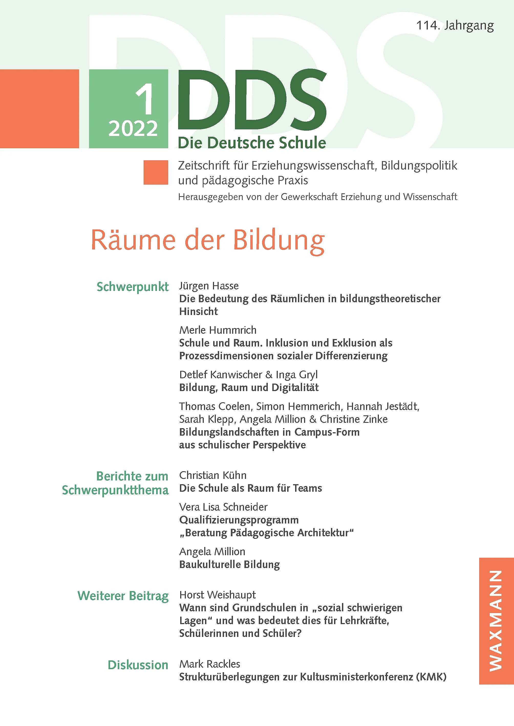 Titelbild DDS Räume der Bildung Titelbild DDS Räume der Bildung