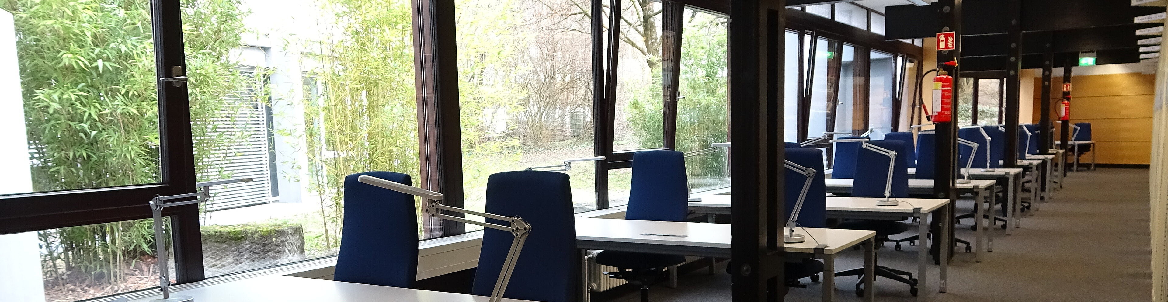 Lernarbeitsplätze im Erdgeschoss-Anbau