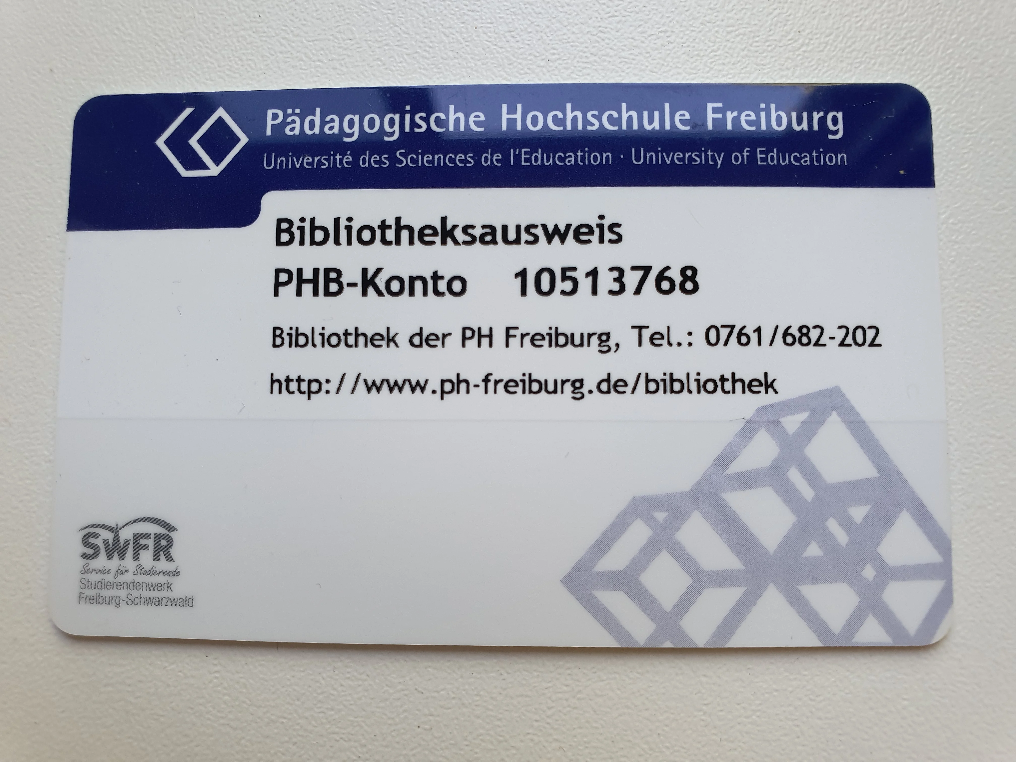 Anmeldung, Bibliotheksausweis, Bibliothekskonto